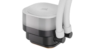 Corsair iCUE LINK TITAN RX RGB, All-in-one liquid cooler, 12 cm, 300 RPM, 2100 RPM, White