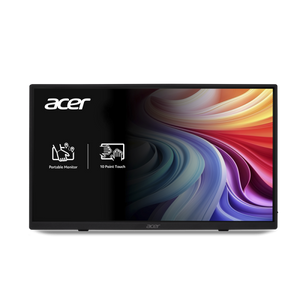 Acer Monitor - Commercial- PM161QT- Black- Flat- 15.6"- IPS- Response time: 6ms- Resolution: 1920x1080- Viewing Angle: 1 - TAR - UM.ZP1EE.009-TAR