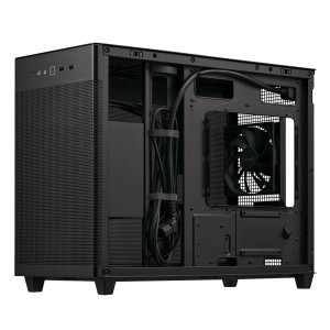 ASUS AP201 PRIME CASE TG, Mini Tower, PC, Black, micro ATX, Mini-ITX, 17 cm, 33.8 cm