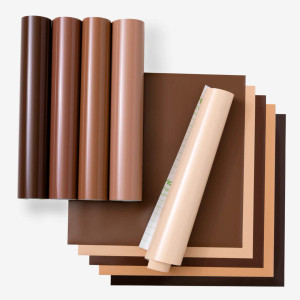 Cricut 2010170, Heat transfer vinyl sheet, Smooth heat transfer vinyl, Tawny colour, Macadamia colour, Birch, Almond, Hazelnut, Acacia, Umber, Chestnut, Mahogany, Brown,..., Monochromatic, Glossy, Hand wash/machine wash Cricut 2010170, Heat transfer vinyl sheet, Smooth heat transfer vinyl, Tawny colour, Macadamia colour, Birch, Almond, Hazelnut, Acacia, Umber, Chestnut, Mahogany, Brown,..., Monochromatic, Glossy, Hand wash/machine wash
