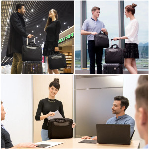 Everki EKB407NCH17, Briefcase, 43.9 cm (17.3"), Shoulder strap, 750 g, Black