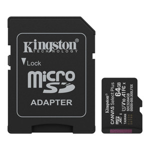Kingston Canvas Select Plus MicroSD Memory Card 64GB - TAR - SDCS3/64GB-TAR