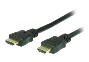 ATEN High Speed HDMI Cable with Ethernet True 4K ( 4096X2160 @ 60Hz); 2 m HDMI Cable with Ethernet, 2 m, HDMI Type A (Standard), HDMI Type A (Standard), 3D, Black