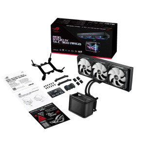 ASUS ROG Ryuo IV SLC 360 ARGB, All-in-one liquid cooler, 12 cm, Black ASUS ROG Ryuo IV SLC 360 ARGB, All-in-one liquid cooler, 12 cm, Black