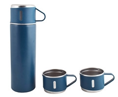 Vacuum Flask & Mini Mug Set - GSR - P2735SetE