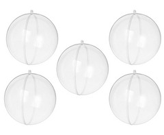5-Pack Fillable Christmas Bauble Set - GSR - P2796Q-5Piece
