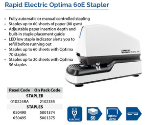 Rapid Optima 60 Electric Stapler Rapid Optima 60 Electric Stapler