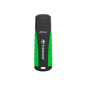 Transcend JetFlash 810, 256 GB, USB Type-A, 3.2 Gen 1 (3.1 Gen 1), 90 MB/s, Cap, Black, Green