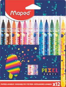 MAPED Pixel Felt Tip Pens 12's-845413