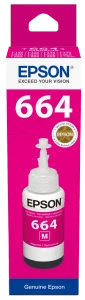 Epson T6643 Ecotank Magenta ink bottle (70ml). 7500 pages @ 5% coverage