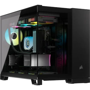 Corsair 2500X, Midi Tower, PC, Black, ATX, 18 cm, 40 cm