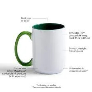2009395 - Cricut 15oz Bevel Ceramic Mug Blank - Forest