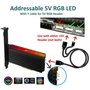 Vantec UGT-M2PC12-RGB, PCIe, M.2, Black, 0.5 m, Windows 10, Windows 7, Windows 8, Windows 8.1, 120 mm Vantec UGT-M2PC12-RGB, PCIe, M.2, Black, 0.5 m, Windows 10, Windows 7, Windows 8, Windows 8.1, 120 mm