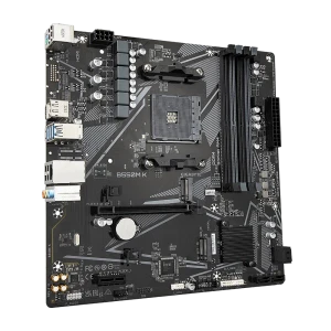 GIGABYTE B550M K Motherboard - AMD Ryzen 5000 CPUs, up to 4733MHz DDR4, 1xPCIe 4.0 + 1xPCIe 3.0 M.2, 1GbE LAN, USB 3.2 Gen 1, AMD, Socket AM4, AMD Ryzen 3000 Series, AMD Ryzen 4000 Series, AMD Ryzen 5000 Series, Socket AM4, DDR4-SDRAM, 128 GB