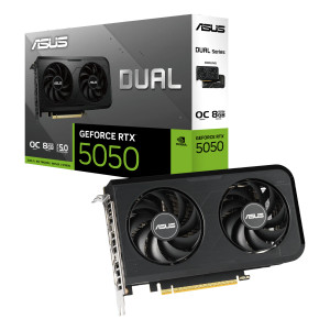 ASUS Dual -RTX5050-O8G, GeForce RTX 5050, 8 GB, GDDR6, 128 bit, 7680 x 4320 pixels, PCI Express 5.0 ASUS Dual -RTX5050-O8G, GeForce RTX 5050, 8 GB, GDDR6, 128 bit, 7680 x 4320 pixels, PCI Express 5.0