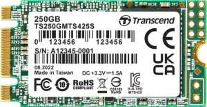 Transcend 425S, 250 GB, M.2, 500 MB/s, 6 Gbit/s