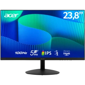 Acer Monitor | 23.8'' | FHD 100Hz R Stand | 1 x VGA | 1 x HDMI | Black |