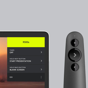 Logitech R500 Laser Presentation Remote, Bluetooth/RF, USB, 20 m, Graphite Logitech R500 Laser Presentation Remote, Bluetooth/RF, USB, 20 m, Graphite