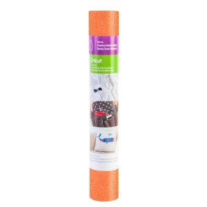 2003260 - 1 roll 12" x 19" (30 cm x 48 cm) in Fluorescent Orange Ideal for T-shirts, team or club wear, bags, aprons, home decor, and more! Use with all Cricut® cutting machines
