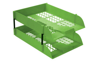 L/Green Desk Letter Tray Retail Pack (2 Trays+1 set Risers) L/Green Desk Letter Tray Retail Pack (2 Trays+1 set Risers)