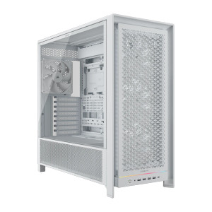 Corsair FRAME 5000D RS, Midi Tower, PC, White, ATX, EATX, micro ATX, Mini-ITX, Plastic, Steel, Tempered glass, Gaming