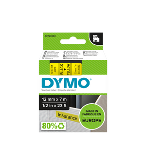 DYMO D1 Labelling Tape -  Removable Polyester - Blue on White - 24mmx7m-DS0720940