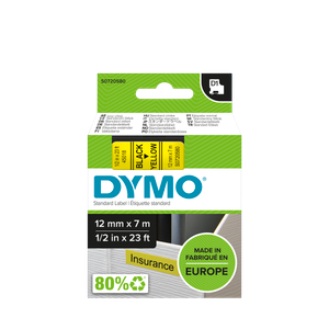 DYMO D1 Labelling Tape -  Removable Polyester - Blue on White - 24mmx7m-DS0720940