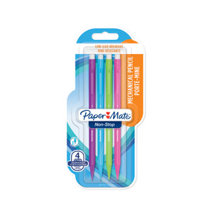 PAPER MATE Non Stop Twist Mechanical Pencil 0.7mm Assorted 4's-NS2027757