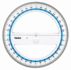 HELIX Protractor 15cm 360 Degree-X12091