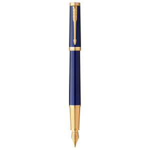 PARKER Ingenuity Fountain Pen - Blue Gold Trim-NS2182010