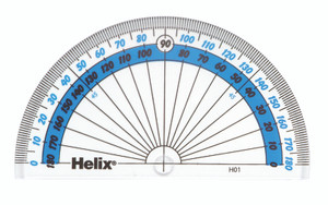 HELIX Protractor 10cm 180Deg-X31465