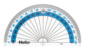 HELIX Protractor 10cm 180Deg-X31465