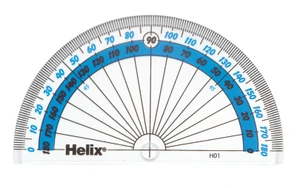HELIX Protractor 10cm 180Deg-X31465
