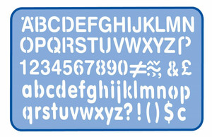 HELIX 10mm Lettering Stencil-X08911