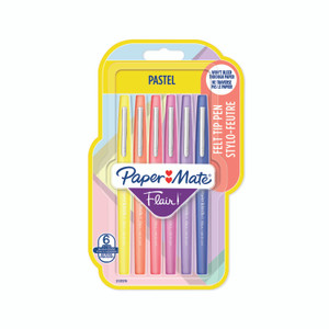 PAPER MATE Flair Pastel Medium 0.7mm 6's-NS2137276