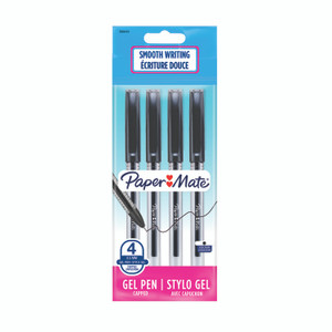 PAPER MATE Jiffy Gel Capped 0.5mm Black 4's-NS2084415