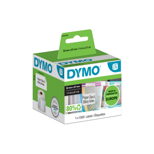 DYMO LabelWriter Labels - 57mmx32mm - Black on White - Box of 1000-DS0722540