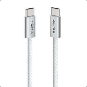 Anker Type C to Type C Braided Cable 240W 1m White Warranty 2 Year - TAR - A8060H21-TAR