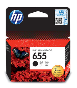 HP 655 Black Original Ink Cartridge - TAR - CZ109AE-TAR