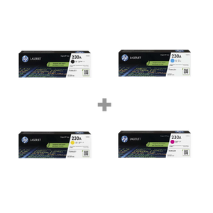 HP 230A Black Original LaserJet Toner Cartridge (W2300A)+ HP 230A Cyan Original LaserJet Toner Cartridge(W2301A) + HP 23 - TAR - W2300BUNDLE-TAR