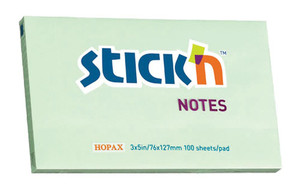 Stick 'N Green PASTEL 76x127mm pads  EA