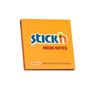 Stick 'N Orange NEON 76x76mm pads  -  EA