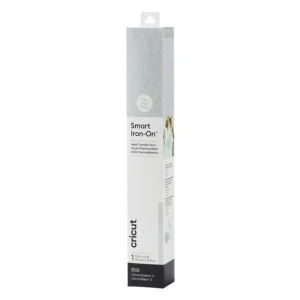 Cricut Smart Iron-On Glitter, Heat transfer vinyl roll, Silver, Monochromatic, Glitter, 330 mm, 900 mm