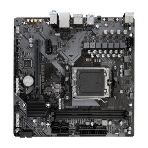 GIGABYTE A620M H Motherboard - Supports AMD Ryzen 8000 CPUs, 5+2+2 Phases Digital VRM, up to 7200MHz DDR5 (OC), 1xPCIe 4.0 M.2, GbE LAN, USB 3.2 Gen 1, AMD, Socket AM5, AMD Ryzen 7000 Series, Socket AM5, 96 GB, DDR5-SDRAM