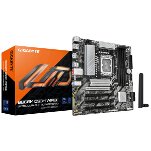 . GIGABYTE Intel® B860 Chipset for LGA 1851; 4x DDR5; 2x M2; HDMI/DP; mATX. 