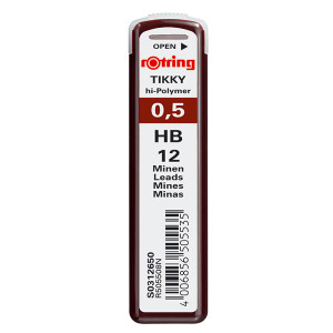 rOtring Polymer Leads 0.5mm HB-RS0312650