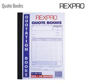Rexpro Quote Book Rexpro Quote Book