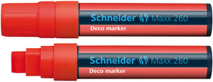 MAXX 260 - LIQUID CHALK MARKER  5 + 15mm TIP RED 1'S MAXX 260 - LIQUID CHALK MARKER  5 + 15mm TIP RED 1'S