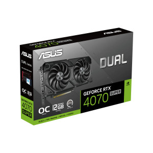 ASUS Dual -RTX4070S-O12G-EVO, GeForce RTX 4070 SUPER, 12 GB, GDDR6X, 192 bit, 7680 x 4320 pixels, PCI Express 4.0