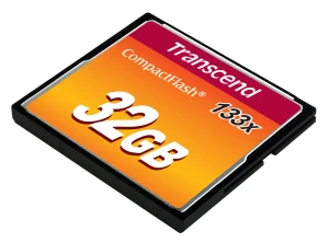 Transcend CompactFlash 133x 32GB, 32 GB, CompactFlash, MLC, Black